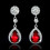 Women's rhinestone teardrop dangle earrings 1 pair 6