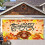 Thanksgiving fabric banner with maple leaf pattern 7 ft 5