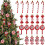 Christmas Candy Cane Pendants Red Lollipop 6pcs 5
