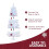 4 ft white artificial Christmas tree with 50 lights 4