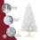 4 ft white artificial Christmas tree with 50 lights 5