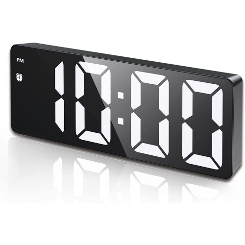 LED digital alarm clock with temperature display and 1