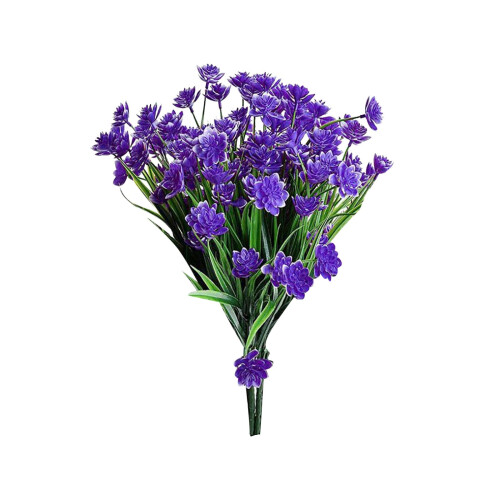 WRXMIJNHGSA2PCS Λουλούδια Πλαστικά-Πράσινα Ψεύτικα Τεχνητά Φυτά Εξωτερικού Χώρου 1