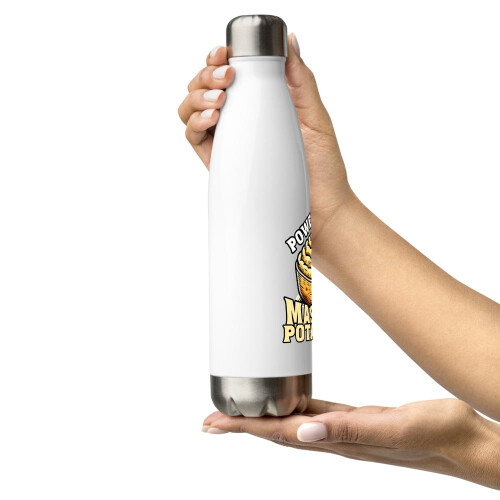 Thanksgiving water bottle stainless steel white 2