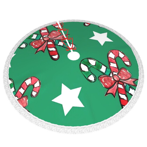 Christmas Tree Skirt 48 Inch Rustic Holiday Decor 2