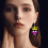 Earrings mysterious night design pair 4