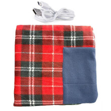 (red) Electric Blanket Heated Throw Cordless Heating Pad Portable USB Heated Blanket [Red Heated Blanket