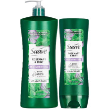 Condizionatore Suave, Rosmarino & Menta, Confezione da 2 - Condizionatore Delicato e Rivitalizzante per Capelli Secchi