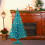 4 ft white artificial Christmas tree with 50 lights 6