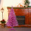 4 ft white artificial Christmas tree with 50 lights 7