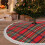 Christmas tree skirt plaid 48 inch 8