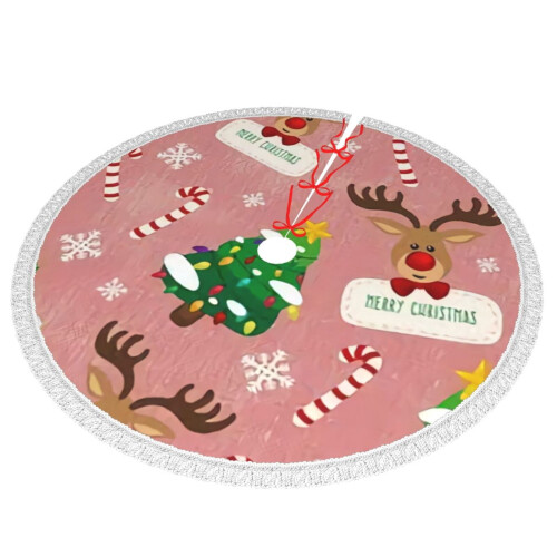 Christmas Tree Skirt 48 Inch Rustic Holiday Decor 1