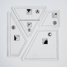 (Fourpiece set) Template Fabric Projects Precise Innovative Convenient Sewing Accessories