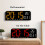 LED Clock with Temperature and Date Display 12/24H 4