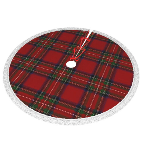 Christmas Tree Skirt Plaid 48 Inch 1