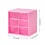 Transparent Desktop Storage Box with Dividers 2PCS 2