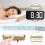 Digital Alarm Clock with 6" LED Display Gold 4