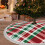 Christmas tree skirt plaid 48 inch 8