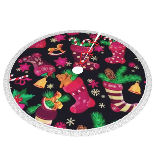 Christmas Tree Skirt 36 Inch Rustic Holiday Decor 1