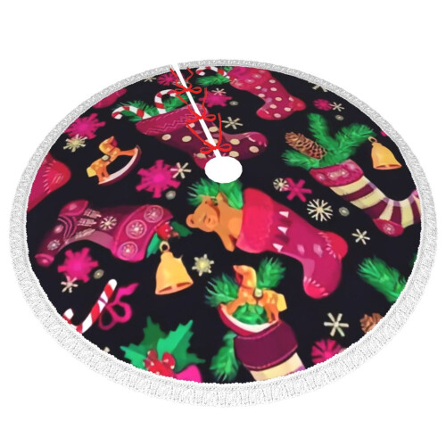Christmas Tree Skirt 36 Inch Rustic Holiday Decor 2