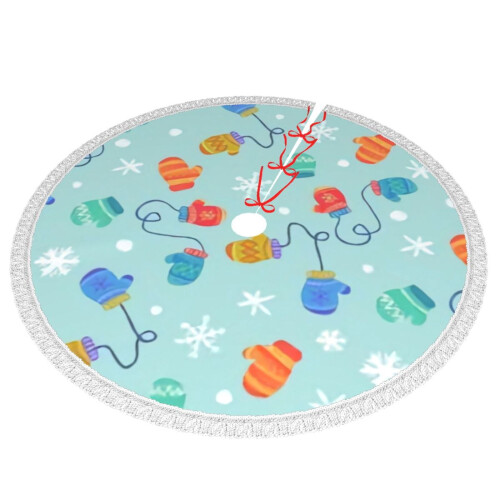 Christmas Tree Skirt 48 Inch Rustic Holiday Decor 1
