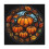 Halloween Pumpkin Tablecloth White Square 4