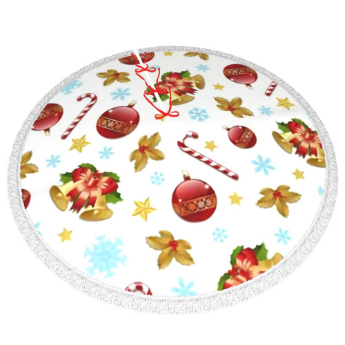 Christmas Tree Skirt 36 Inch Rustic Holiday Decor 2