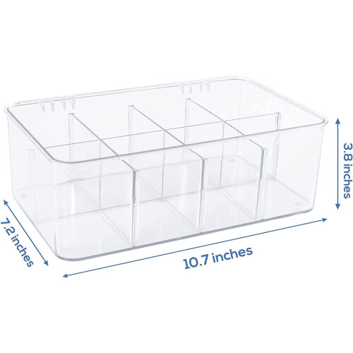 Tea Bag Organizer Stackable with Lid and 8 Compartments 1