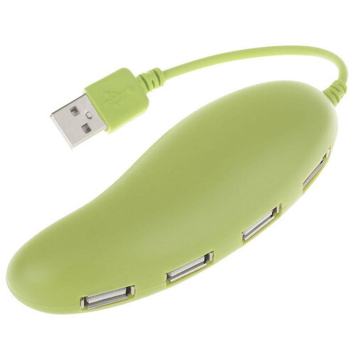 Jacenvly USB hub yellow 4-port high-speed adapter 2