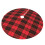 Christmas tree skirt plaid 48 inch thick rustic holiday 2