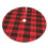 Christmas tree skirt plaid 48 inch thick rustic holiday 3