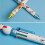 Cartoon ballpoint pen 6-color 1 ml 8