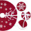 Christmas burlap tree skirt red rustic 30 inch 5