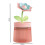 Mini humidifier 260ml portable with flower design 4