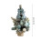 Mini Christmas Tree Desktop Decor with Bow and Balls 5