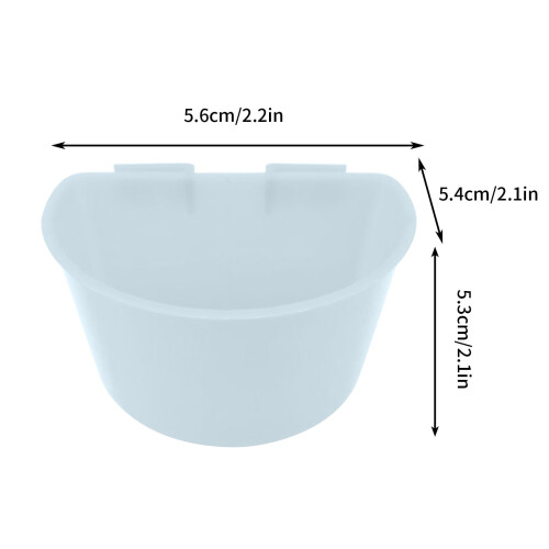 Bird Sand Cup Thickened Health Semicircular Trough 2 pcs 2