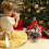 Mini Christmas Tree Desktop Decor with Bow and Balls 3