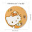 Hello Kitty animated mouse pad round non-slip desk pad 4