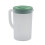 Plastic pitcher black 2.7L high-temp resistant with lid 4