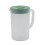 Plastic pitcher black 2.7L high-temp resistant with lid 6
