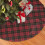 Christmas Tree Skirt Red Plaid 30 Inch 3