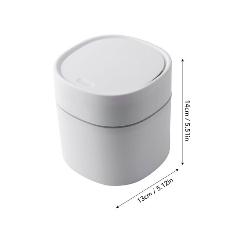 Mini desktop can with lid for home kitchen desk 1