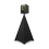 Speaker Stand Cover Black Adjustable Retractable 1 Pack 4