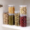 Clear Plastic Round Storage Jars with Screw Lids 12 pcs 2