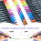Artistic Marker Set Rich Colors 2.5ml Smooth Ink 7