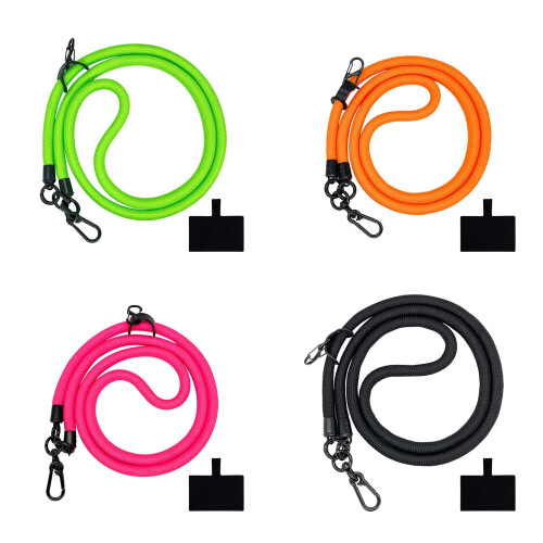 Jacenvly rope phone strap 10mm thick for iPhone Android 2
