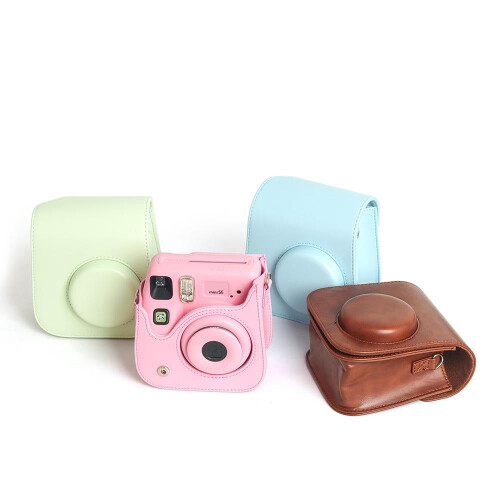 PU Leather Protective Case for Instax Mini SE with Photo 1