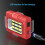 Jacenvly bicycle taillight Type-C charging red blue 1 piece 6
