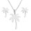 Jacenvly pendant earring set clavicle necklace 1 set 2