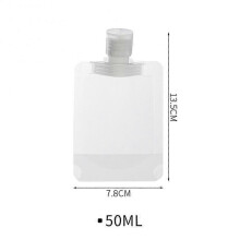 (50ml) 30/50/100ML Lotion Dispenser Bag Travel Reusable Leakproof Refillable Pouches Shampoo Liquid Cosmetic Storage Squeeze Container